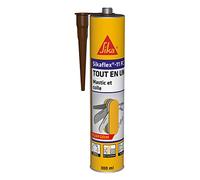 SIKA - Mastic joint et colle multi-usages - Sikaflex 11 FC Purform Marron - Tout en un - Multisupports - Intérieur et extérieur - Idéal travaux de bricolage - Durcit rapidement - 300 ml