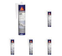 SIKA - Mastic multi-usages marine - Sikaflex 591 - Noir - 5x300ml