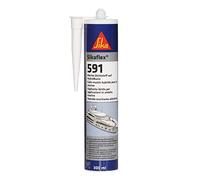 SIKA - Mastic multi-usages pour applications marine - Sikaflex 591, Gris - Intérieur et Extérieur - Joint flexible bateau, pont, coque - Résiste aux intempéries - Sans Solvant - 300ml