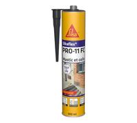 SIKA - Mastic polyuréthane PU tout en 1 - Sikaflex PRO 11 FC Purform, Gris Anthracite - Collage puissant - Mastic multi-matériaux - Etanche - Intérieur et Extérieur - Construction et Bricolage - 300ml