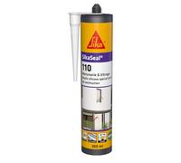 Sika Mastic silicone SikaSeal-110 Menuiserie & Vitrage blanc extérieur/intérieur 300 ml
