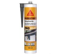 SIKA - Mastic silicone universel - SikaSeal-185 Menuiserie anthracite - Joint de construction, menuiserie, vitrerie - Intérieur et extérieur - 300 ml
