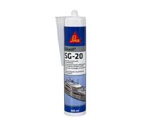 SIKA - Mastic Silicone pour le Collage et L'étanchéité de Vitrage - Hublots - Sikasil SG-20 Noir (Réservé aux Professionnels) - Classement au feu B1 - Résiste aux UV et au veillissement - 300ml