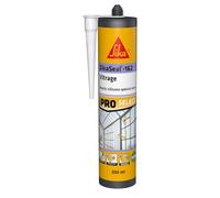 SIKA - Mastic silicone spécial verre - SikaSeal-162 Vitrage blanc - Étanchéité des vitrages, verrières, serres - Intérieur et extérieur - 300 ml