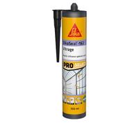 SIKA - Mastic silicone spécial verre - SikaSeal-162 Vitrage noir - Étanchéité des vitrages, verrières, serres - Intérieur et extérieur - 300 ml