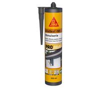 SIKA - Mastic silicone universel - SikaSeal-185 Menuiserie anthracite - Joint de construction, menuiserie, vitrerie - Intérieur et extérieur - 300 ml