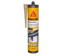 SIKA - Mastic silicone universel - SikaSeal-185 Menuiserie beige pierre - Joint de construction, menuiserie, vitrerie - Intérieur/extérieur - 300 ml