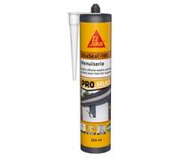 SIKA - Mastic silicone universel - SikaSeal-185 Menuiserie blanc PVC - Joint de construction, menuiserie, vitrerie - Intérieur et extérieur - 300 ml