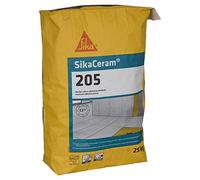 SIKA - Mortier-Colle à carrelage classé C2-ET - SikaCeram 205 Gris - Intérieur et Extérieur - Carreaux de toutes porosités - Résistant au glissement - 25kg
