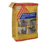 SIKA - Mortier de réparation structurale, coulable et rapide (R4) MonoTop 432R Gris Béton - Réparation et renforcement structural des bétons en bâtiments, génie civil, ouvrages d'art - 25kg