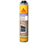 SIKA - Mousse expansible - SIKA Boom 580 - Mousse polyuréthane auto-extensible à usage général - Appliquée au pistolet - Intérieur et extérieur - 750 ml - L'emballage peut varier