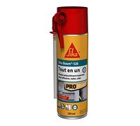 SIKA - Mousse polyuréthane expansive - Sika Boom 128 - Calfeutrer - Isoler - Caler - Int/Ext - Usage tous sens - Réutilisable - Multisupports - Facile à découper - Expansion 11L - Blanc - 250ml
