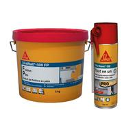 SIKA - Mousse polyuréthane expansive - Usage tous sens - Expansion 20L - 250ml - Blanc + Enduit de lissage et finition en pâte - Prêt à l'emploi - Pour murs intérieurs - Sec au toucher en 1h - 5kg