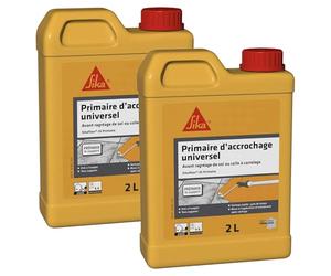 SIKA - Primaire d'accrochage universel - Sikafloor 35 Primaire - Avant ragréage de sol ou colle carrelage - Prêt à l'emploi - Multi-supports - Séchage rapide - Mur et Sol Intérieur/Extérieur - 2L