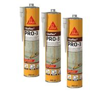 SIKA - PRO-3 Purform, Mastic certifié pour joints de sols, 300ml, Gris béton 1 (Lot de 3)