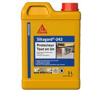 SIKA - Protection Hydrofuge Façade, Mur, Toiture, Sol - Sikagard 242-2L | Hydrofuge tout-en-1 prêt à l’emploi - Multisupports - Intérieur et Extérieur - Env. 16.5 à 100m²