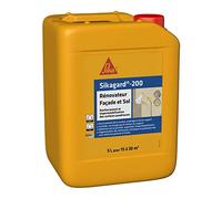 SIKA - Renforcement et imperméabilisation des matériaux poreux - Sikagard 200 Rénovateur Façade et Sol - Int/Ext - Multisupports - Prêt à l'emploi - Application facile - 5L