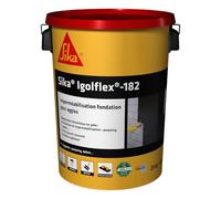SIKA - Revêtement bitumineux en pâte - Sika Igolflex-182, Noir - Pour l'imperméabilisation et la protection des murs de fondations - Prêt à l'emploi - Fort pouvoir couvrant - Application facile - 25kg