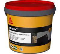 SIKA - Revêtement bitumineux épais - Sika Igolatex - Noir - 5kg | Imperméabilisation des soubassements en béton - Collage d'isolant thermique - Facile d'application - Prêt à l'emploi