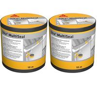 SIKA - Ruban d'étanchéité - CompositionneMultiSeal - Gris - Ruban d'étanchéité auto-adhésif bitumineux - Facile à utiliser - Résistant aux UV - 10m x 150mm (Lot de 2)