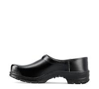 Sika Sabot robuste 125 Comfort - Large coupe et semelle en bois - Idéal pour les loisirs et l'industrie alimentaire. - Noir - Noir , 43 EU