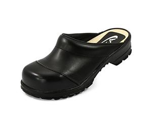 Sika Sabot robuste 54 Comfort - Coupe large et semelle en bois - Idéal pour l'agriculture, la forestière et la pêche, léger - industrie lourde, construction et artisanat, transport et entrepôt, Noir , 45 EU