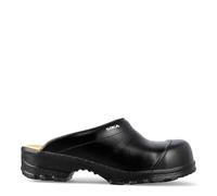 SIKA Sabots de travail unisexes Flex LBS, coupe large avec mousse souple et semelle intérieure en cuir, chaussures en cuir Permair, design ProNose, sabot de sécurité absorbant les chocs pour