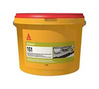 Sika - Sikabond-151, marron - Adhésif élastique à un composant pour la pose de planchers en bois - Facilement spatulable - Faible émission - 17 kg