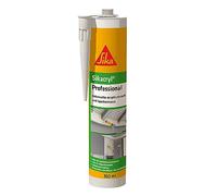 Sika - Sikacryl Professional, scellant et enduit acrylique polyvalent, 300 ml, blanc