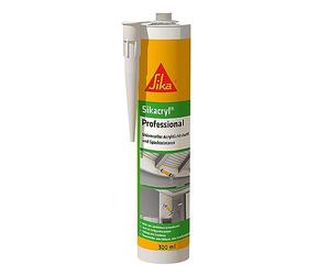 Sika - Sikacryl Professional, scellant et enduit acrylique polyvalent, 300 ml, blanc