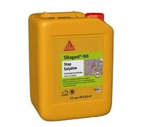 SIKA - Traitement bactéricide contre le salpêtre - Sikagard 165 Stop Salpêtre - Int/Ext - Multisupports - Bloque l'humidité - Prêt à l'empoi - Blanc laiteux - 5L