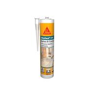 SIKA - Silicone neutre sanitaire - SikaSeal 175 salles de bains et cuisines - Blanc - Mastic silicone anti-moisissure pour applications sanitaires - Très faible odeur - 300 ml
