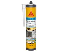 Sika Mastic silicone sanitaire SikaSeal-180 – Transparent 300 ml, spécial salle de bain & carrelage