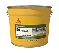 SikaBond 54 Parquet, Colle élastique sans solvants pour collage en pleine surface de parquet, 13kg, Ton marron