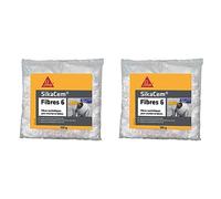 SikaCem Fibres 6, Fibres synthétiques 6mm pour enduits et mortiers, 150g, Blanc (Lot de 2)