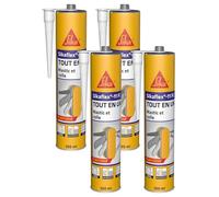 Sikaflex 11 FC Purform Blanc, Mastic, joint et collage multi-usages, mastic-colle multi-supports, intérieur et extérieur (sikaflex 11 FC+), 300ml (Lot de 4)