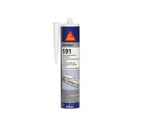 Sika Mastic Sikaflex 591 – Joint flexible marine noir, sans solvant, intérieur/extérieur – 300 ml