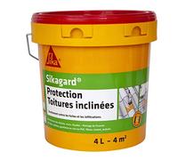 Sikagard Protection Toiture Inclinée, Protection contre fuites et infiltrations d'eau, 4L, Translucide