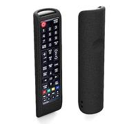 SIKAI Housse Coque de Protection pour Télécommande Samsung AA59-00786A BN59-01175N AA59-00741A etc Etui pour Télécommande Antidérapante Anti-Rayures Antichoc (Noir & Rouge)