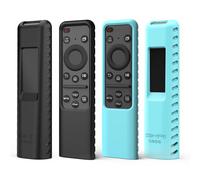 Sikai Lot de 2 coques de télécommande pour Samsung 2023 SolarCell TM2360E BN59-01432J BN59-01432A BN59-01439A, pour Samsung Neo QLED OLED TV TM2361E (noir + bleu clair)