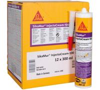 SikaMur InjectoCream 100 - SIKA - Traitement humidité - Anti-moisissure - 12 cartouches 300ml