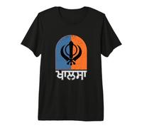 Sikh Khanda Khalsa - Sikhisme rétro T-Shirt Haut de Gamme