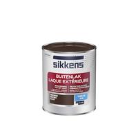 Sikkens - Peinture Laque Extérieure Bois et Fer - Finition tendue, sous-couche intégrée, facile à appliquer - Satin Brun Foncé 0,75 L