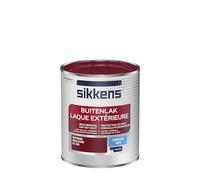 Sikkens - Peinture Laque Extérieure Bois et Fer - Finition tendue, sous-couche intégrée, facile à appliquer - Satin Rouge Basque 0,75 L