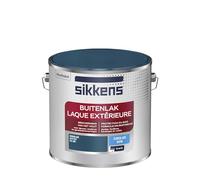 Sikkens - Peinture Laque Extérieure Bois et Fer - Finition tendue, sous-couche intégrée, facile à appliquer - Satin Bleu Vert 2,5 L
