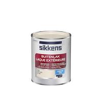 Sikkens - Peinture Laque Extérieure Bois et Fer - Finition tendue, sous-couche intégrée, facile à appliquer - Satin Blanc Sable 0,75 L