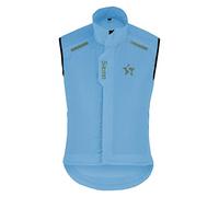 Sikma Gilet de cyclisme pour homme et femme, imperméable au vent, pour la course, unisexe, haute visibilité, vestes pour le vélo, bleu ciel, L