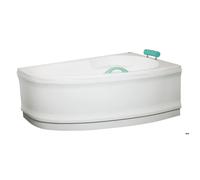 Siko - 160 cm Luiza tablier de baignoire en acrylique Blanc (LUP1600P)