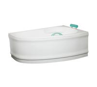 160 cm Luiza tablier de baignoire en acrylique, Blanc (LUP1600P)