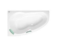 Laguna Luiza Baignoire d'angle orientation gauche 160 x 95 cm en acrylique, Blanc (LU1600L)